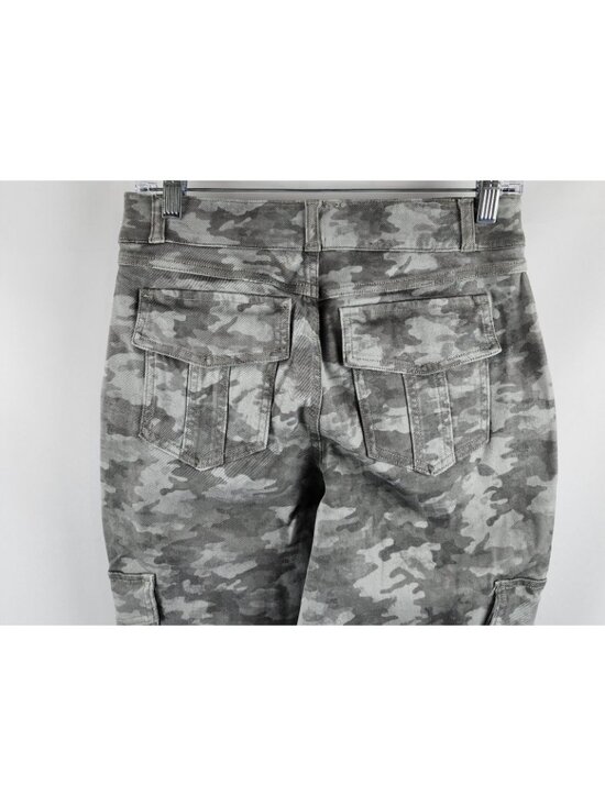 Spanx Pants Womens Large Gray Camo Stretch Twill Ankle Cargo (30x27) 20311Q NWT - Picture 9 of 12